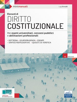 cover image of Elementi di Diritto costituzionale